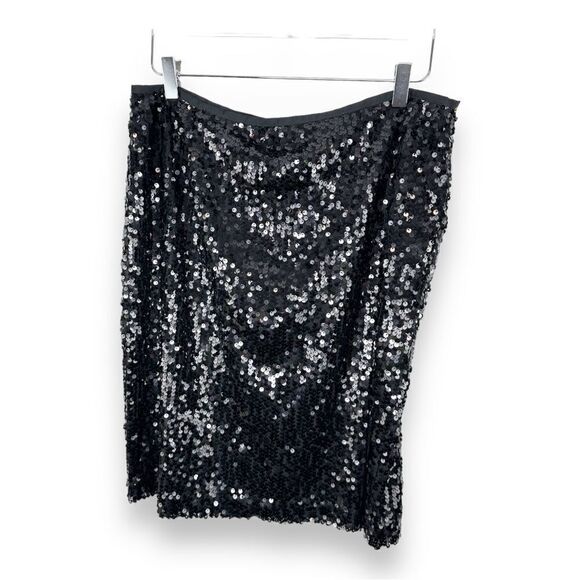 Calvin Klein Allover Sequin Straight Pencil Skirt Size 12 Cocktail Party Formal - Picture 1 of 13